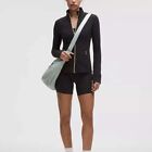 Lululem0n Women s Define Jacket Slim Exercise High Elastic Exercise Black Coat-