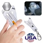 Scomeri Portable Precise Thread Size Checker Keychain  Bolt Size Finder Keychain