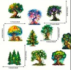 10pcs Fairy Tree Forest P e t  Stickers- Diy Crafts   Cards  Journal  Scrapbook