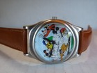 Disney Fossil Mens Vintage Mickey Mouse Watch  goofy-minnie-pluto-donald htf-new