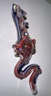 6    Glass Tobacco Dragon Pipe Hand Blown Smoking Collector Pipe Free Shipping