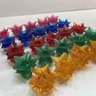 Starburst Atomic Christmas Tree Light Reflectors  25  Vtg Plastic 1    Tall   Wide