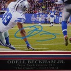 Odell Beckham Jr  Autographed New York Giants  the Catch  Deluxe Framed 8x10 Pho
