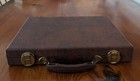 Vintage Crisloid Bakelite Backgammon Brown   Butterscotch 