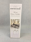 Kirkton House Under Shelf Cabinet Wine Glass Stemware Holder Black Metal New