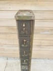 Vertical Row Of 8 Vintage Post Office Boxes Brass Doors Restoration Project 