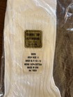 Nos Vtg Usa Men White Ribbed Socks Comfort Top Non Binding 100  Cotton 8 5 - 10