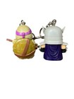 Tmnt Teenage Mutant Ninja Turtle Keychain Figure Backpack Clip Ring Set Of 2