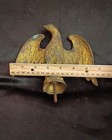 Vintage Cast Brass American Eagle Flag Pole Topper Finial Spread Wings