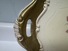 Vintage Cream   Gold Gilt  Hand-painted Wood Italian Florentine Serving Tray