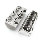 Complete Aluminum Cylinder Heads Sbc Chevy 350 190cc 64cc 2 02 1 60 - Straight