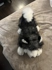 Fao Schwarz Husky Wolf Laying Plush Stuffed Animal 20    Long Plushie Softy Toy Lg