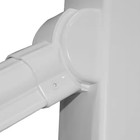 White Veranda Traditional Stair Adjustable Rail Brackets 4-pack 3-1 2in  X 3in 