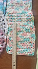 Set Of 10 Crochet Dish Cloths  Potholders  Doilies Multicolor Pastels 1980 s Nos