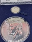 Commerative Jfk Half Pound  999 Fine Silver With Silver Coin  Case  And Cert  