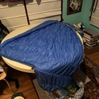 Vintage 1970s The North Face Blue Mummy Polyester Brown Label Sleeping Bag Nwot