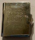 Antique  Art Deco Era  1920s Silverplate Dance Card Date Book
