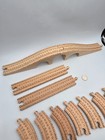 Wooden Railway Train Bridge Straight Track Lot X12 Works W Thomas   Friends Brio
