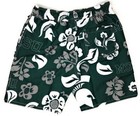 Men s Michigan State University Swim Trunks Floral Swim Shorts