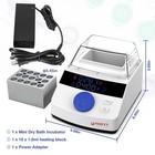 Lab Incubator Dry Bath Incubator W  Heat Block Mini Dry Bath Incubation W  Lid