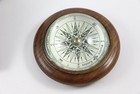 Brass Compass Vintage Dome Shape Wood Base Marine Gift For Dad Handmade Antique