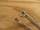 Vintage Pocket Watch Chain Sterling Silver W  Swivel Clasp 14 