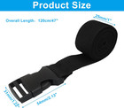 5 Pack Black Tie Down Straps  1 Inch X 47 Inch   3 9ft Adjustable Nylon Strap Wi