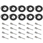 10 Pack Telephone Cord With Detanglers 1 2ft Coiled-10ft  Black