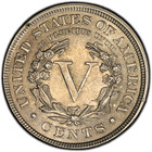 1892-p Pcgs Genuine Au Liberty Head V Nickel   Original   40th Anniversary Label