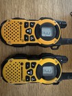 Motorola Walkie-talkie K7gmtcej Yellow Two-way Radio W  Case Bag Set Of 2