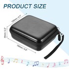 Guitar Picks Holder Box Artificial Pu Leather Guitar Pick Case Bag Black
