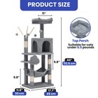 44  Cat Tree Tower Condo Kitty House For 20 Lbs Cats Size W  Top Perch   Hammock