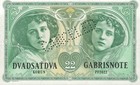 Matej Gabris Slovakia 22 Korun 2022 Unc Vysoke Tatry Fantasy Banknote Canceled