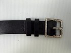 Brooks Brothers Black Leather Belt Sz L Brass Buckle Vtg 3646 Made In Usa