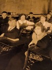 Rppc Early 1900s School Room Antique Desks Students Vintage Real Photo Postcard