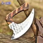 Handmade Pizza Cutter Alaskan Ulu Knife Chef Kitchen Chopping With Sheath