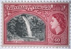Travelstamps  1953 Trinidad   Tobago Sc 81-60   Qeii   Blue Basin Waterfall Mogh
