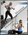 Cable Machine Wall Mount Dual Pulley Cable Crossover   Lat Pulldown19 Adjustable