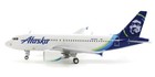 Geminijets Alaska For Airbus A319 N530va 1 400 Diecast Plane Pre-builded Model