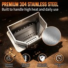 Heavy Duty Burn Pot For Comfortbilt Hp22 Hp22n Hp22i Hp61 Hp21 Stainless Steel