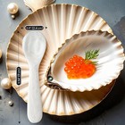 White Caviar Spoons   Mother Of Pearl   Round Handle  Hand Crafted   