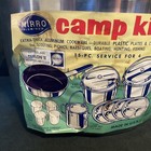 Vintage Mirro Aluminum Camp Kit 15 Piece Camping Cooking Set New Old Stock