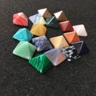 Epic Vault- Chakra Pyramid Stone Set Crystal Healing -chakra 7 Pc Set
