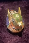 Vintage Brass Cloisonne Enamel Duck Trinket Boxes Moveable Wings