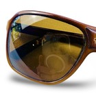 Vintage Vuarnet Px 8003 Brown Nylon Sunglasses 1980s France Vg