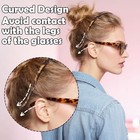 4 Pcs Headbands For Glasses Wearers  Leopard Print No Pressure Sunglass 