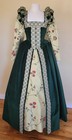 Green Women Historical Royal Court Tudor Queen Medieval Dress Vintage Ball Gown