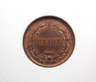 1863 Civil War Patriotic Token  liberty  Union F-236 426a Anacs Ms63 Rb  131