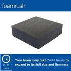 Foamrush 12  X 12  Charcoal High Density Upholstery Foam Cushion Medium Firm Usa