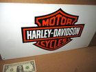 Harley-davidson - Motorcycles - Big Tin Shield Logo Sign -- Original - Dated  03